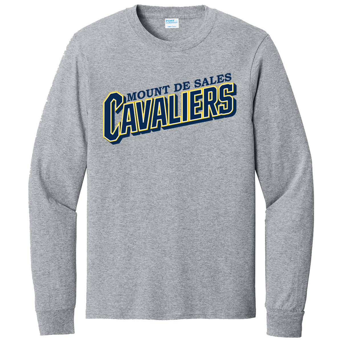 MDS - Mount De Sales Cavaliers Slanted - ATHLETIC GREY (Tee/DriFit/Hoodie/Sweatshirt)