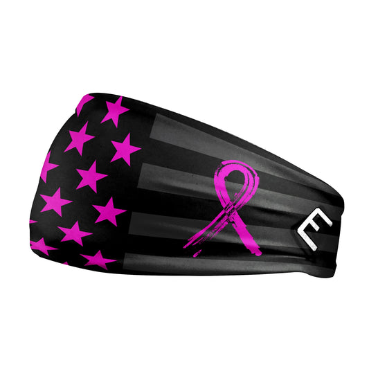 Shadow USA Flag - Breast Cancer Awareness Headband - Southern Grace Creations