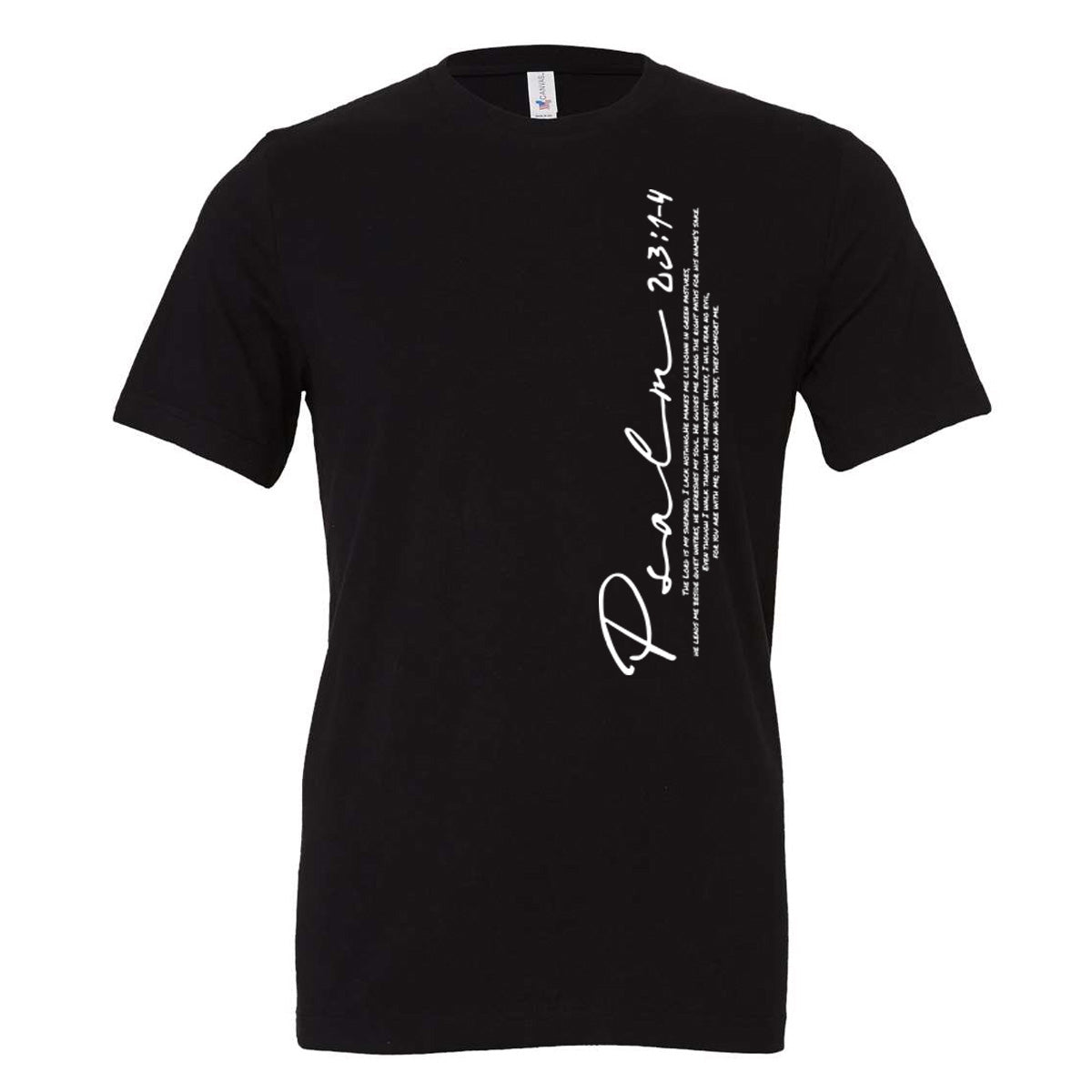 PSALM 23 1-4 - Black (Tee/Hoodie/Sweatshirt) - Southern Grace Creations