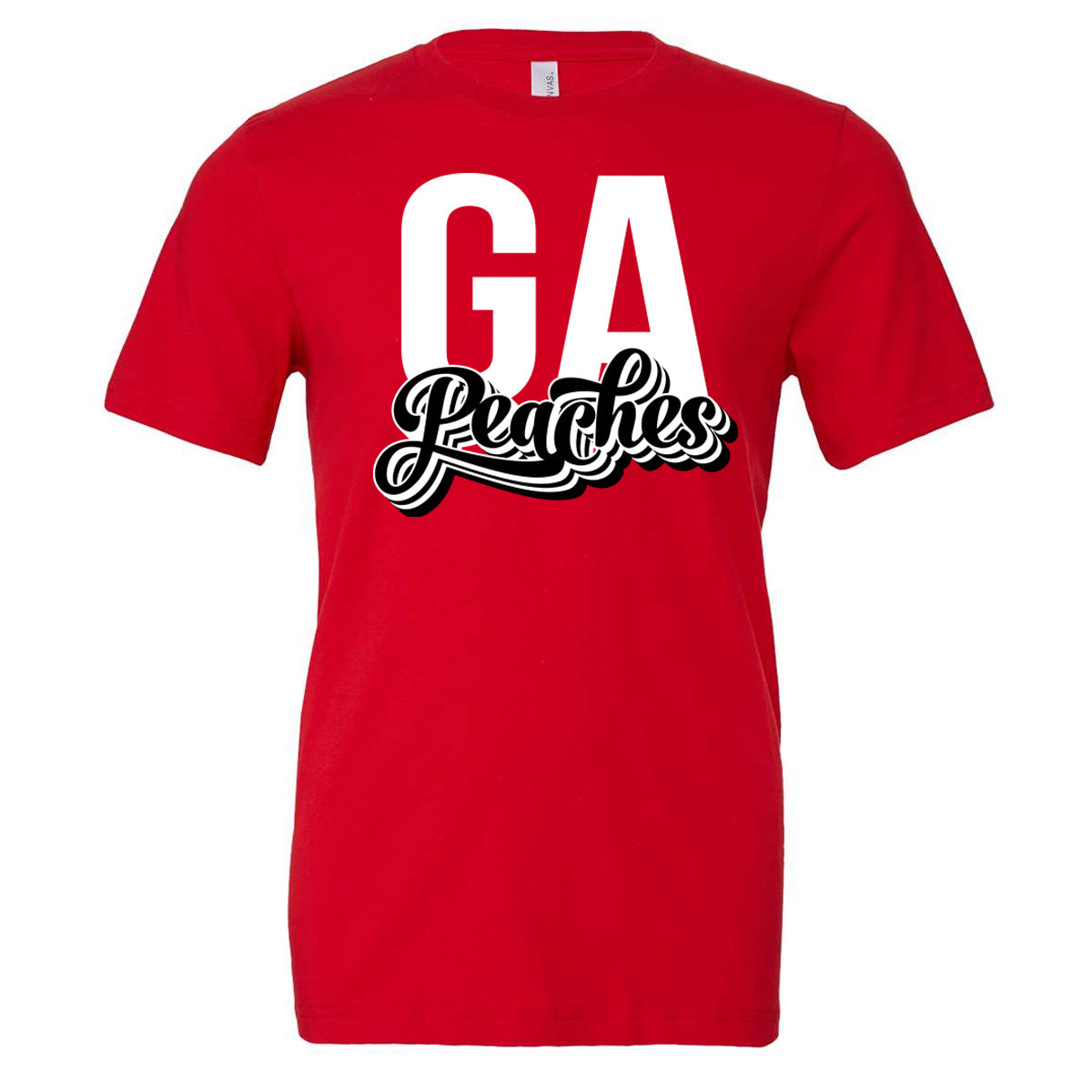 Peaches - GA Peaches Script Stacked Retro (Tee/Tank/Drifit/Hoodie/Sweatshirt)