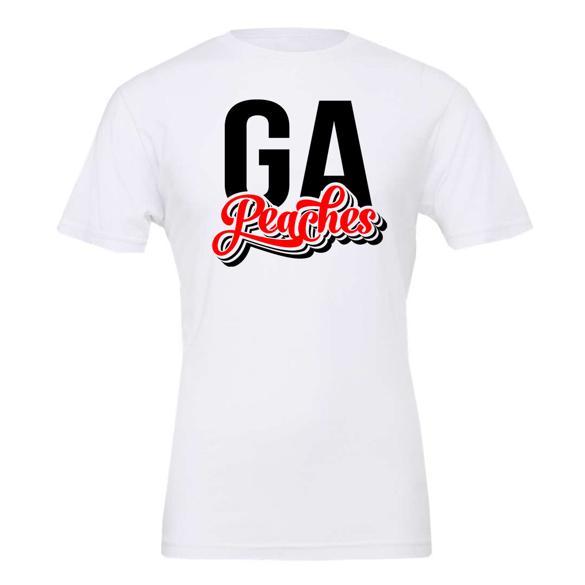 Peaches - GA Peaches Script Stacked Retro (Tee/Tank/Drifit/Hoodie/Sweatshirt)