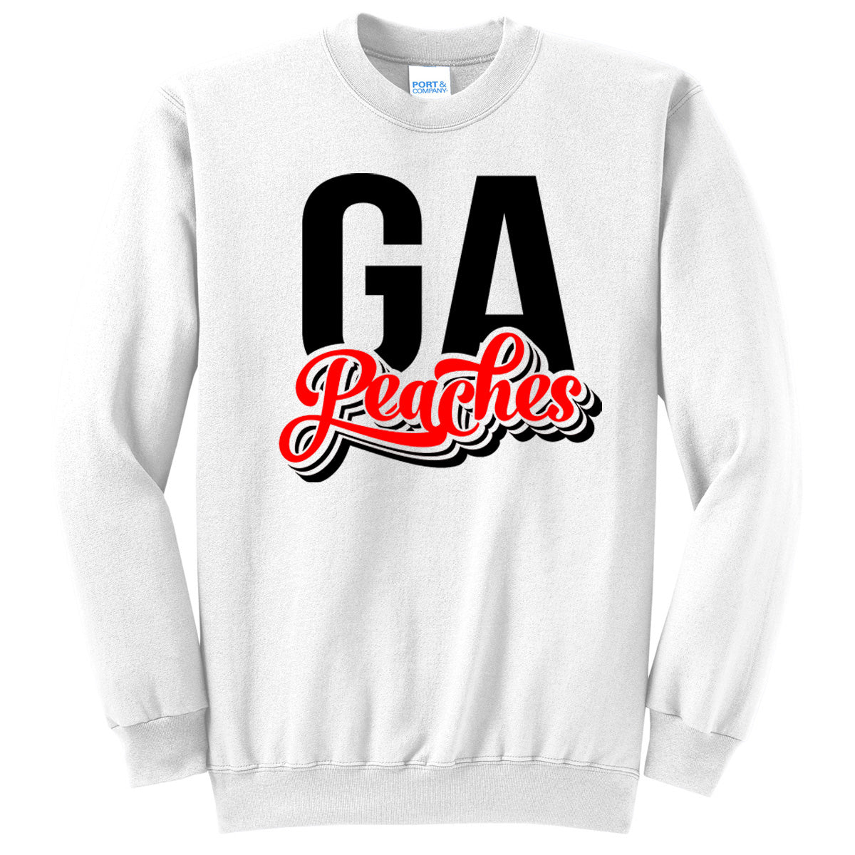Peaches - GA Peaches Script Stacked Retro (Tee/Tank/Drifit/Hoodie/Sweatshirt)