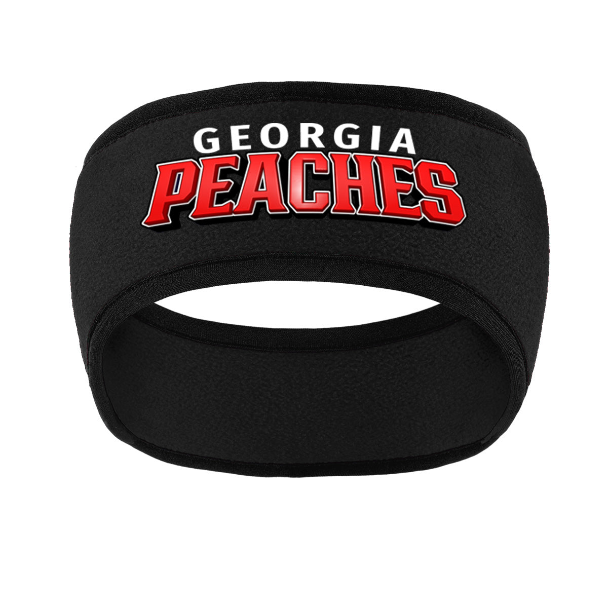 Peaches - Georgia Peaches Bronzier Curved Shadow - Two-Color Fleece Headband (C916)