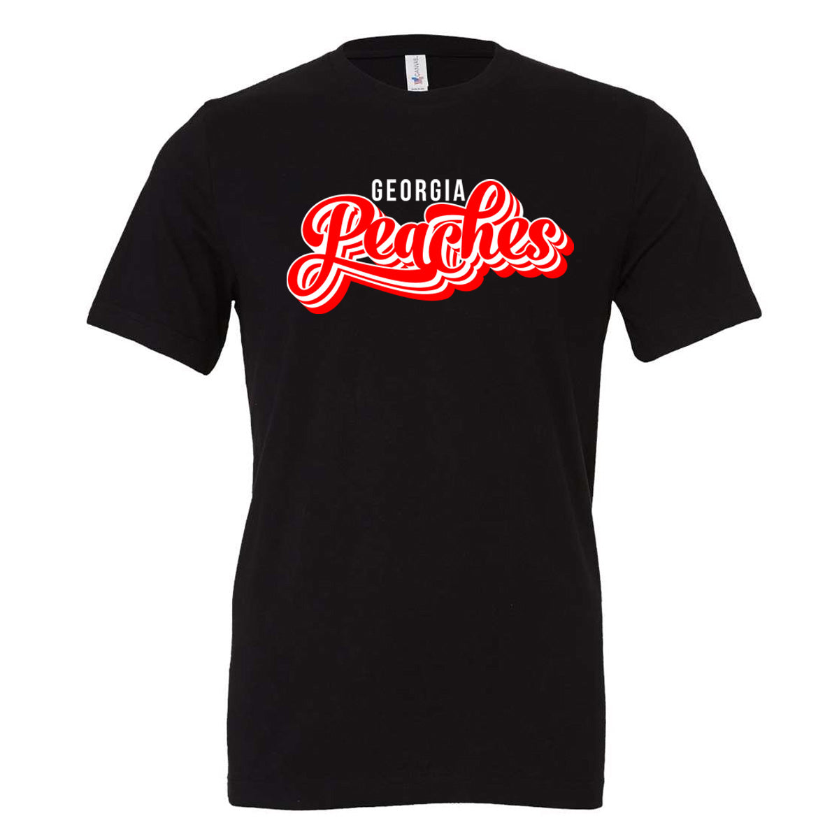 Peaches - Georgia Peaches Script Stacked Retro (Tee/Tank/Drifit/Hoodie/Sweatshirt)