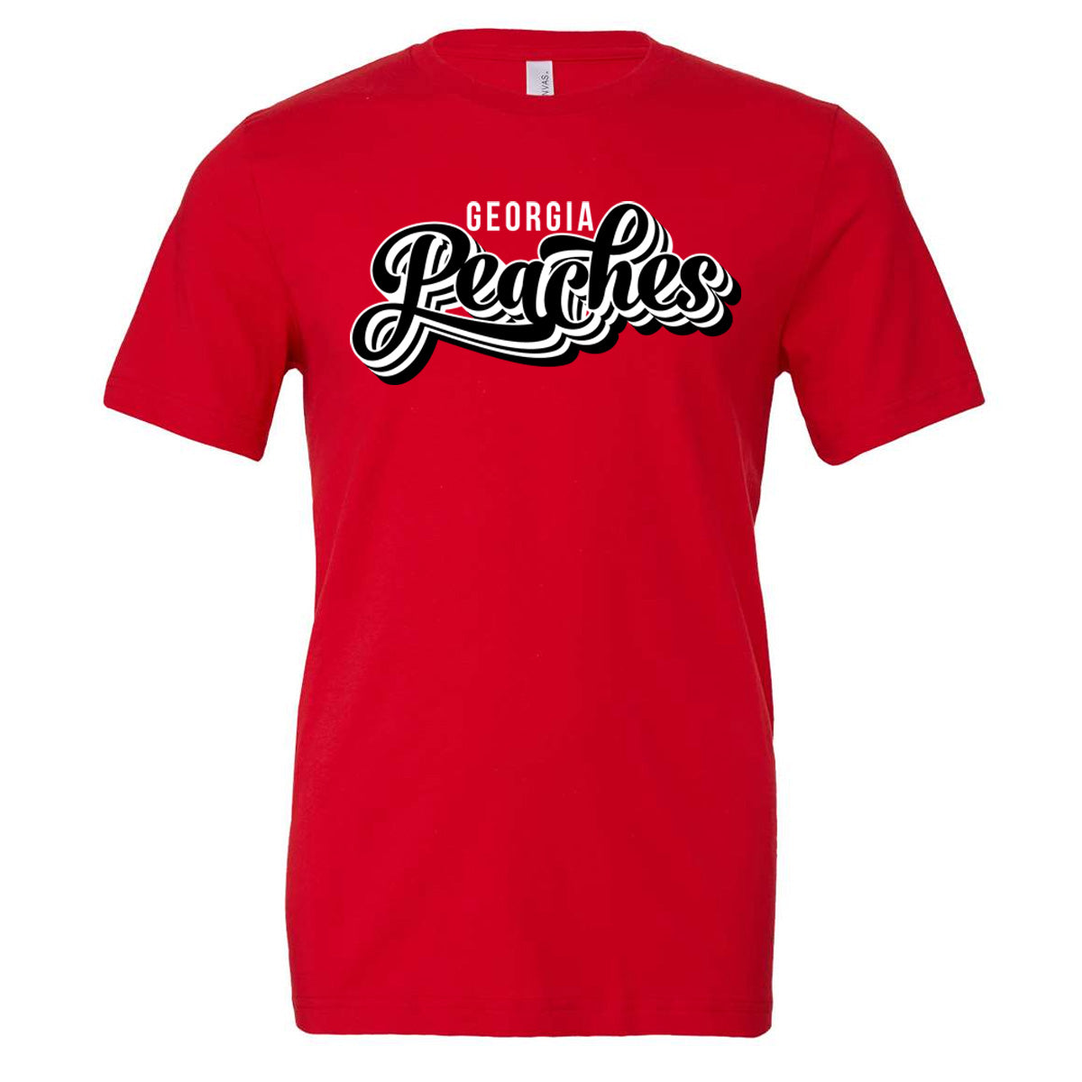 Peaches - Georgia Peaches Script Stacked Retro (Tee/Tank/Drifit/Hoodie/Sweatshirt)