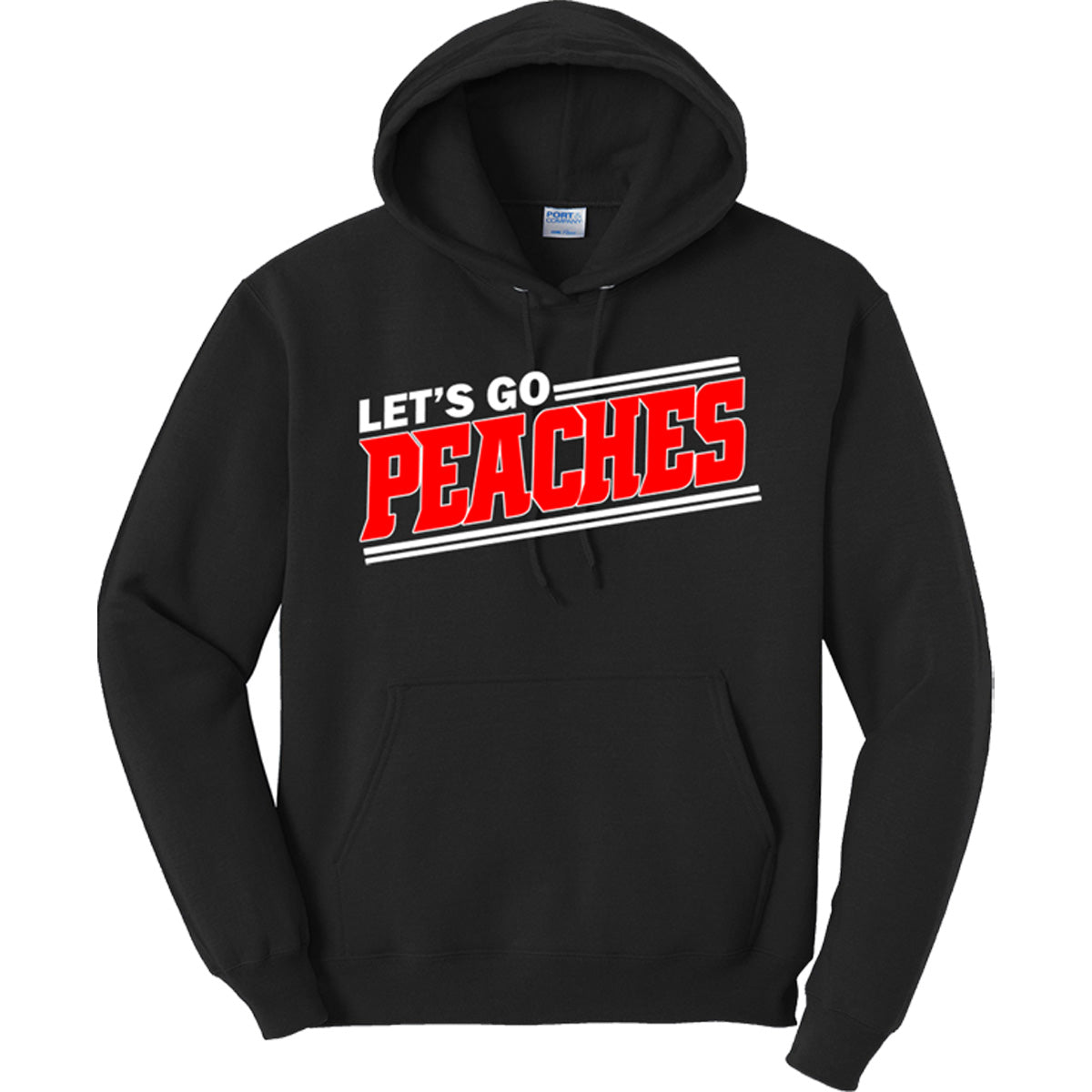 Peaches - Let's Go Peaches Slanted - Black (Tee/Tank/Drifit/Hoodie/Sweatshirt)