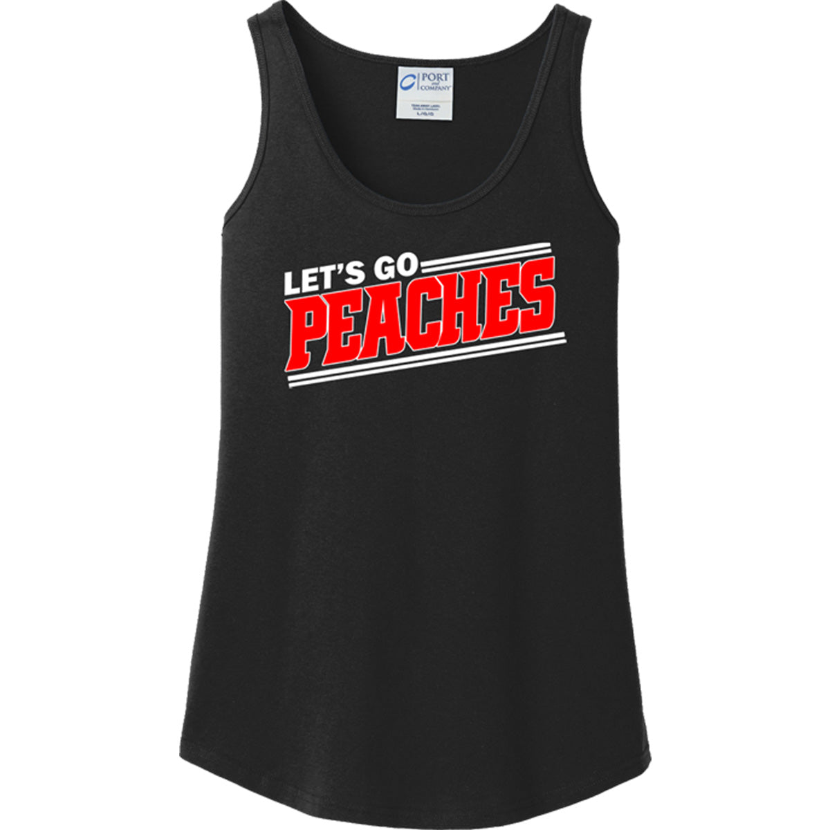 Peaches - Let's Go Peaches Slanted - Black (Tee/Tank/Drifit/Hoodie/Sweatshirt)