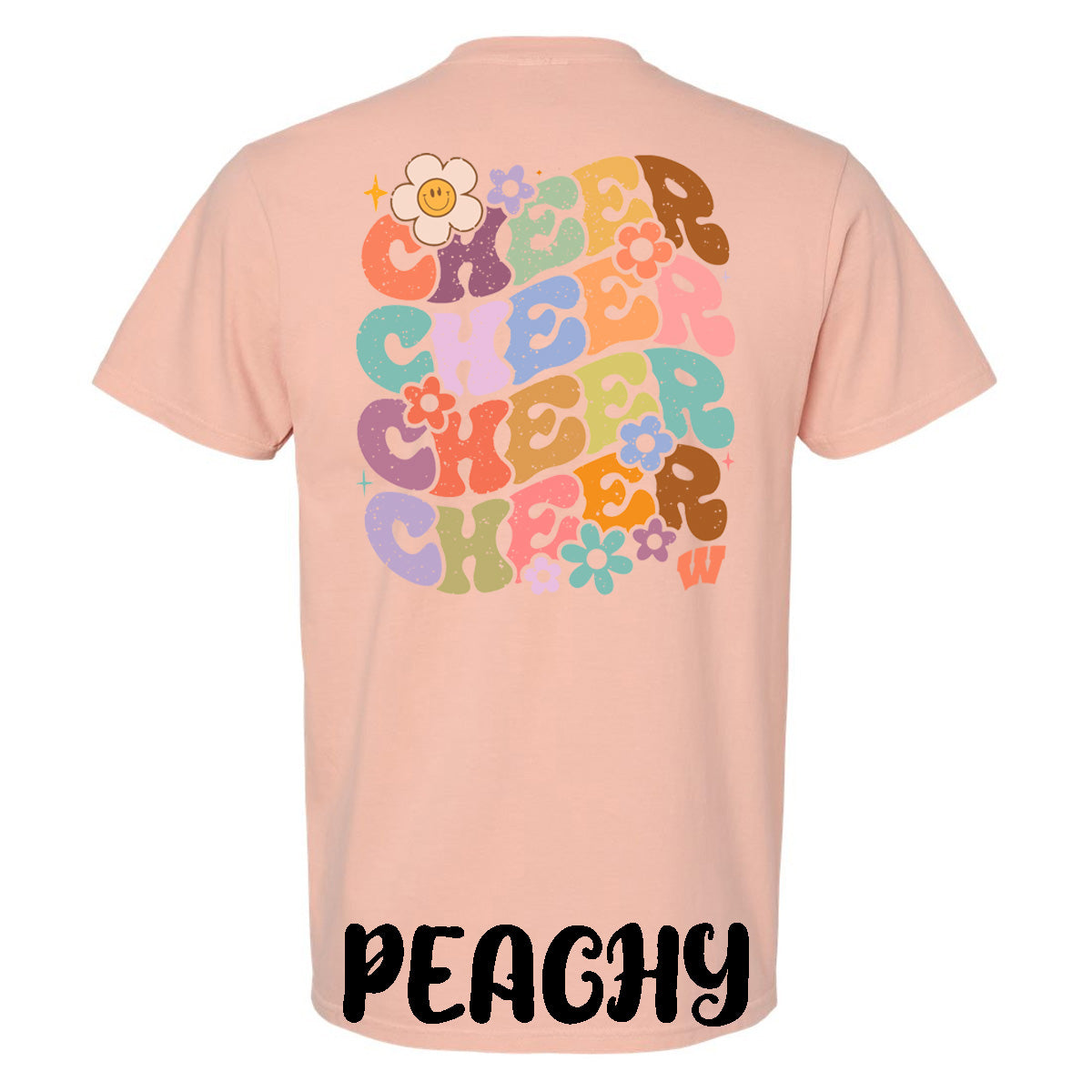 Windsor - Cheer Bubble Letters with Flowers - Comfort Color (Tee/Hoodie/Sweatshirt)