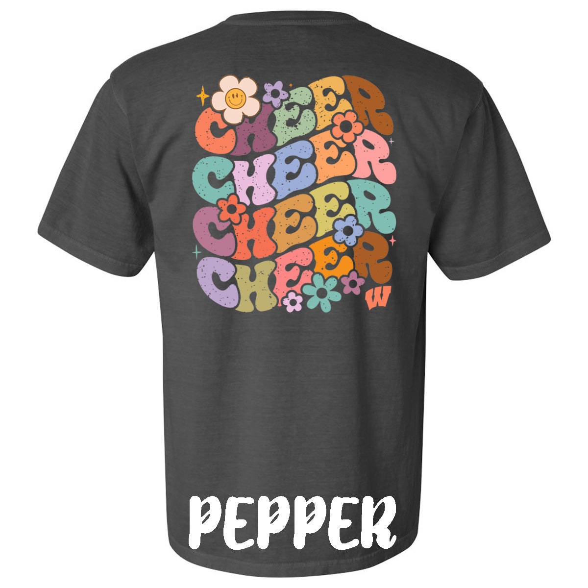 Windsor - Cheer Bubble Letters with Flowers - Comfort Color (Tee/Hoodie/Sweatshirt)