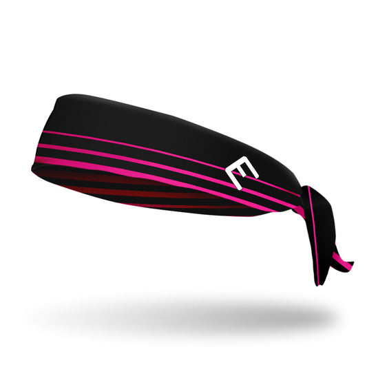 Pink Crossbar Tie Headband - Southern Grace Creations