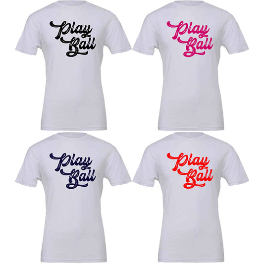 Play Ball - White (Tee/DriFit/Hoodie/Sweatshirt) - Southern Grace Creations