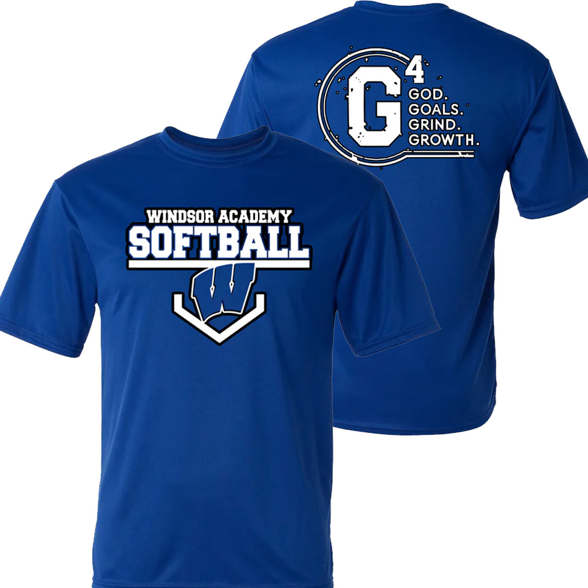 Windsor - Windsor Academy Softball G4 - 2024 Practice Jersey - Royal DriFit Short Sleeves