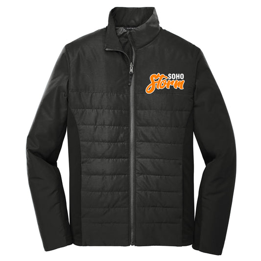 SOHO - Collective Insulated Jacket with SOHO STORM (DOPESTYLE FONT) - Black (J902/L902) - Southern Grace Creations