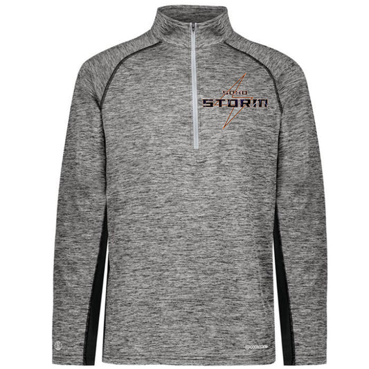 SOHO - Electrify Coolcore 1.2 Zip Pullover with SOHO Storm Lightning Bolt Logo - Black - Southern Grace Creations