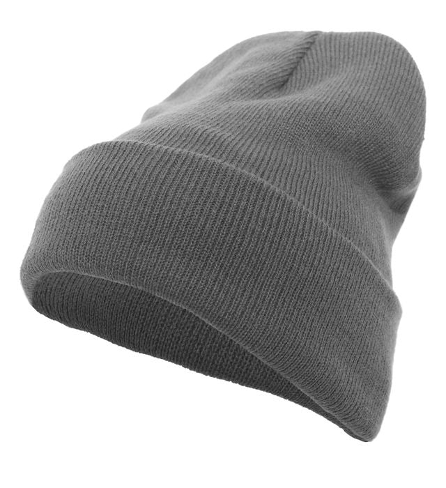 SOHO - KNIT FOLD OVER BEANIE with SOHO (Stencil Font) - Graphite (621K) - Southern Grace Creations