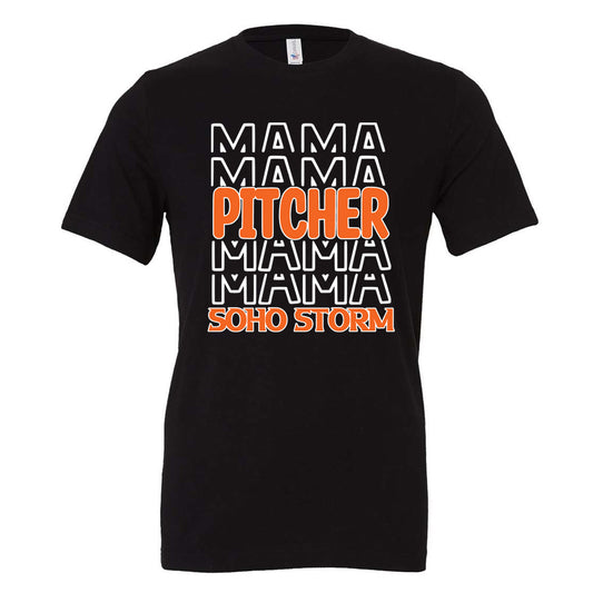SOHO - Pitcher Mama SOHO Storm - Black (Tee/Hoodie/Sweatshirt) - Southern Grace Creations