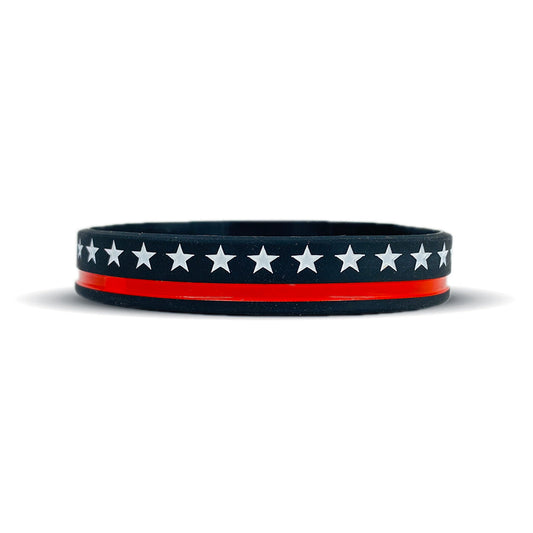 Thin Red Line Wristband - Southern Grace Creations