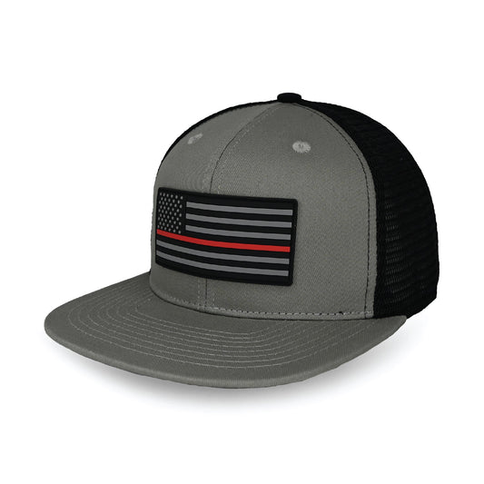 Tactical Thin Red Line USA Flag Trucker Hat - Southern Grace Creations