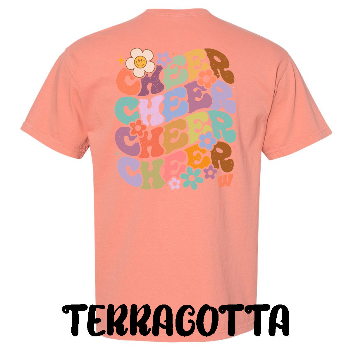 Windsor - Cheer Bubble Letters with Flowers - Comfort Color (Tee/Hoodie/Sweatshirt)