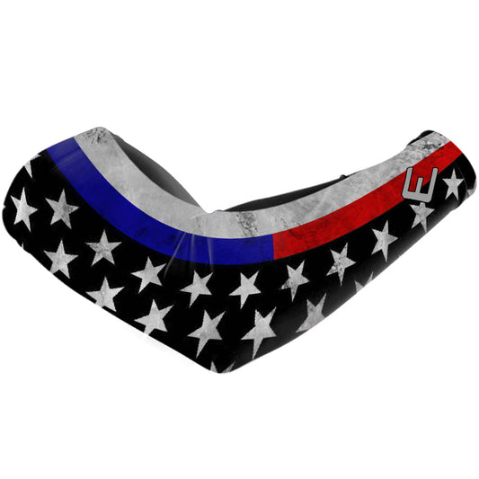 Thin Red & Blue Line Arm Sleeve - Southern Grace Creations