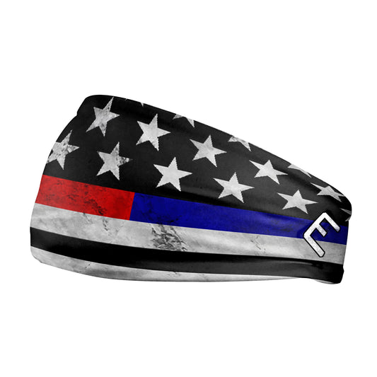 Thin Red and Blue Line Headband - Southern Grace Creations