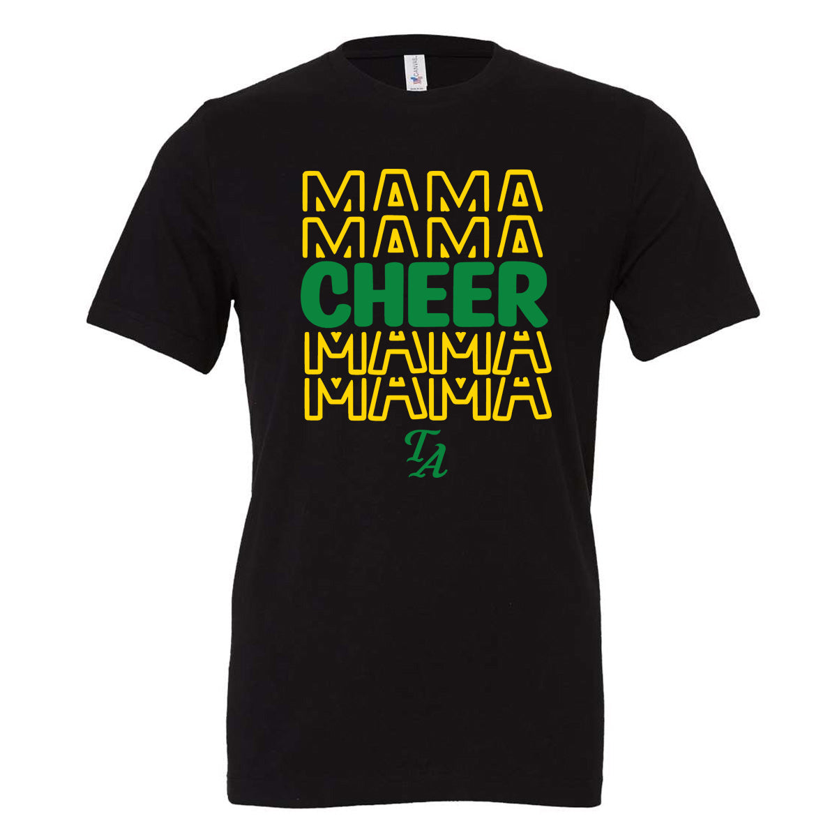 Twiggs Academy - Cheer Mama Stacked - Black (Tee/DriFit/Hoodie/Sweatshirt) - Southern Grace Creations