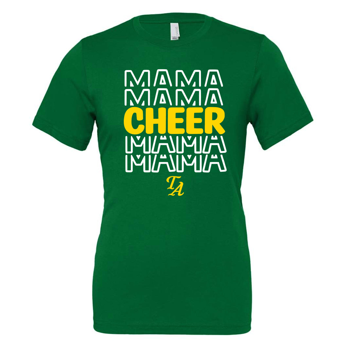 Twiggs Academy - Cheer Mama Stacked - Kelly (Tee/DriFit/Hoodie/Sweatshirt) - Southern Grace Creations