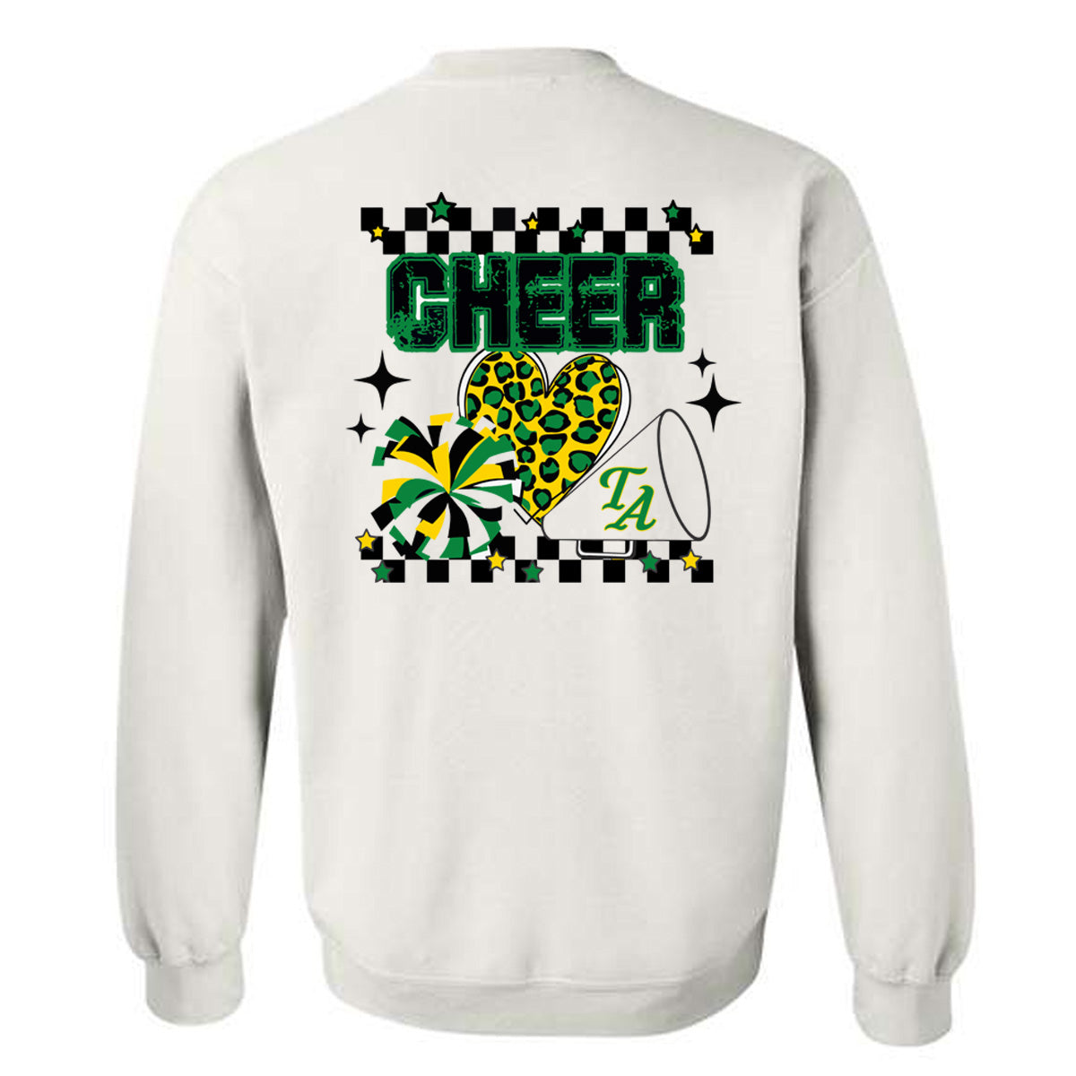 Twiggs Academy - Cheer Retro Collage - White (Tee/DriFit/Hoodie/Sweatshirt) - Southern Grace Creations