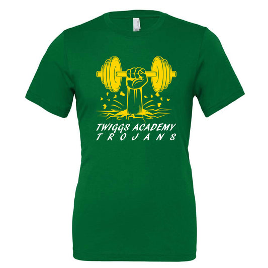 Twiggs Academy - Hand Holding Dumbbell - Kelly (Tee/Drifit/Hoodie/Sweatshirt) - Southern Grace Creations