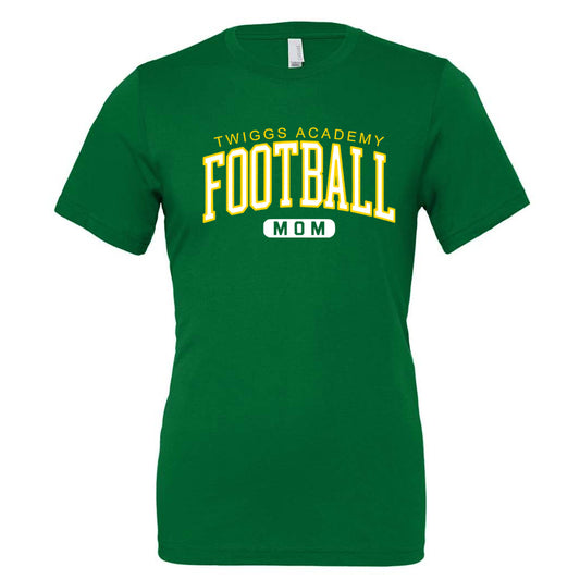 Twiggs Academy - Twiggs Academy Football Mom Arched - Kelly (Tee/Drifit/Hoodie/Sweatshirt) - Southern Grace Creations