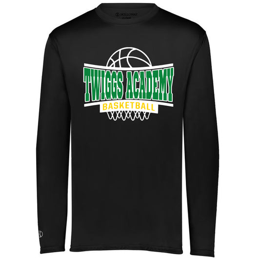 Twiggs Academy - Curved Twiggs Academy Basketball Shooting Shirt - Black Drifit Longsleeves - Southern Grace Creations