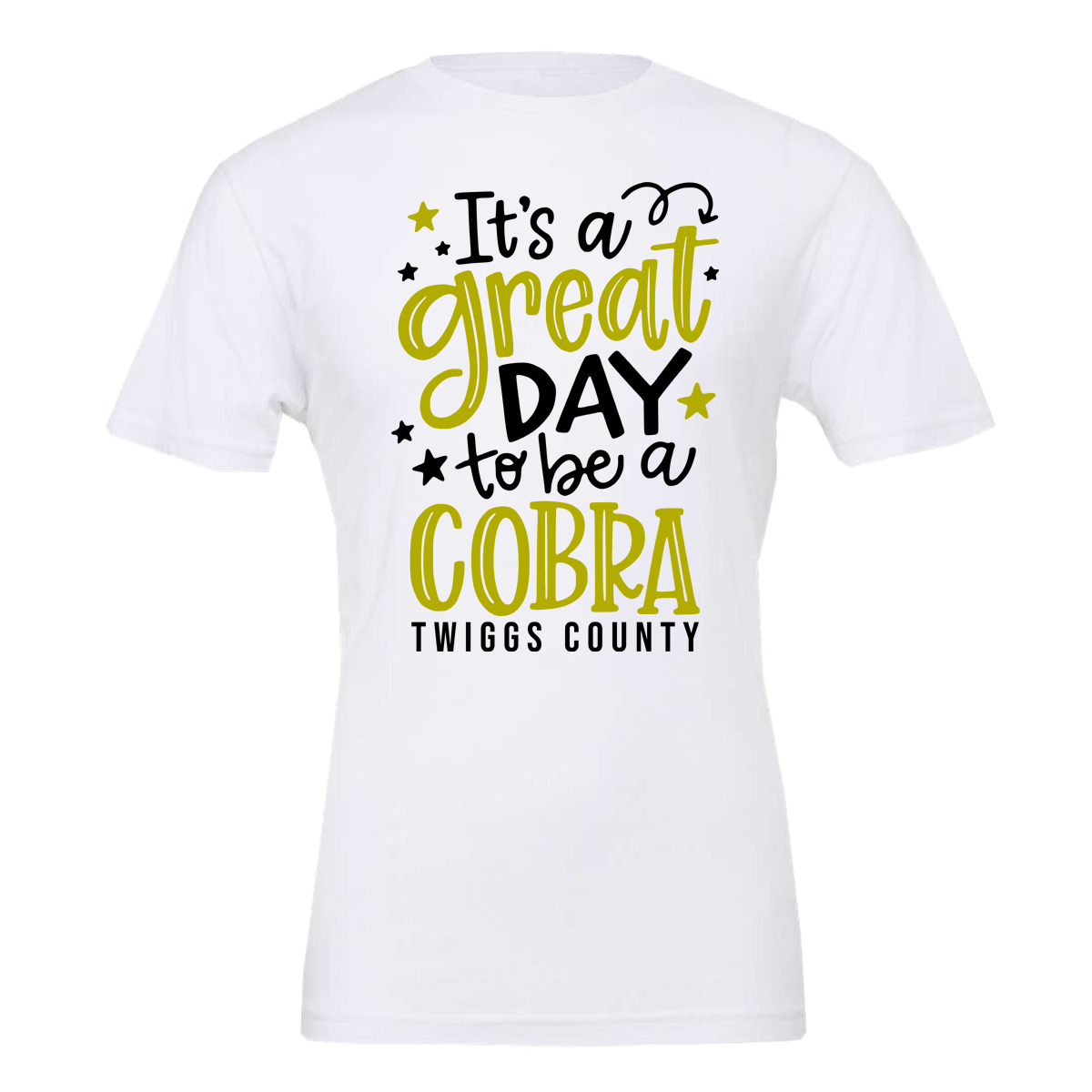 •Twiggs County - It's a Great Day to be a Cobra - White (Tee/Drifit/Hoodie/Sweatshirt)