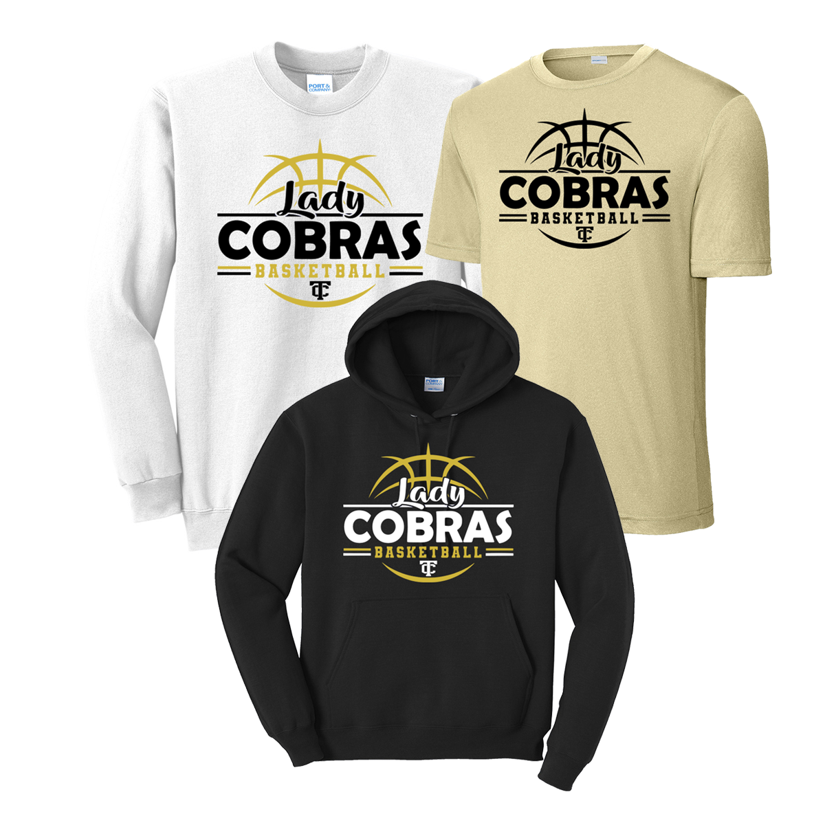 •Twiggs County - Lady Cobras Basketball Stripes (Tee/Drifit/Hoodie/Sweatshirt)