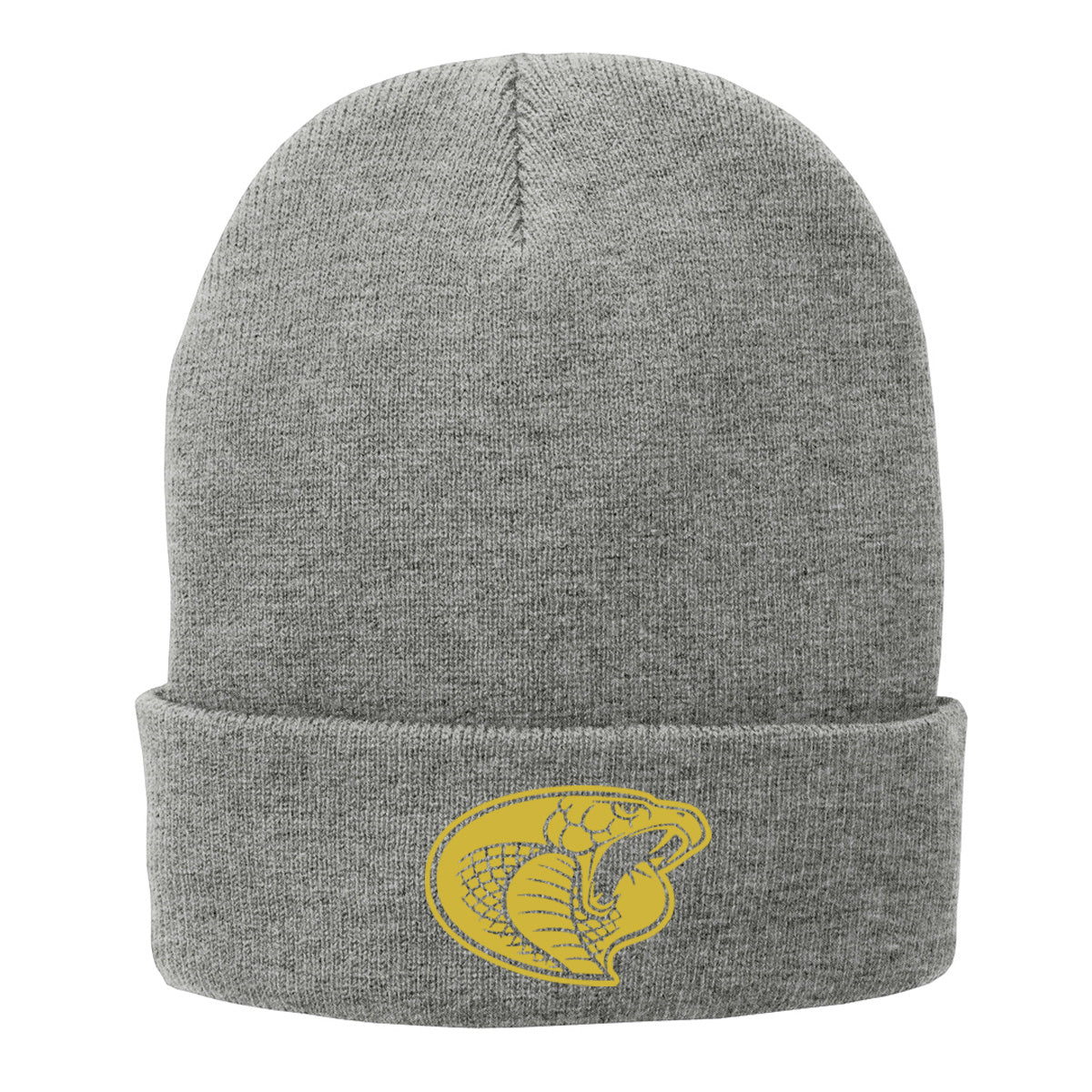 •Twiggs County - Cobra Head (Gold) - Fleece-Lined Knit Cap (CP90L)