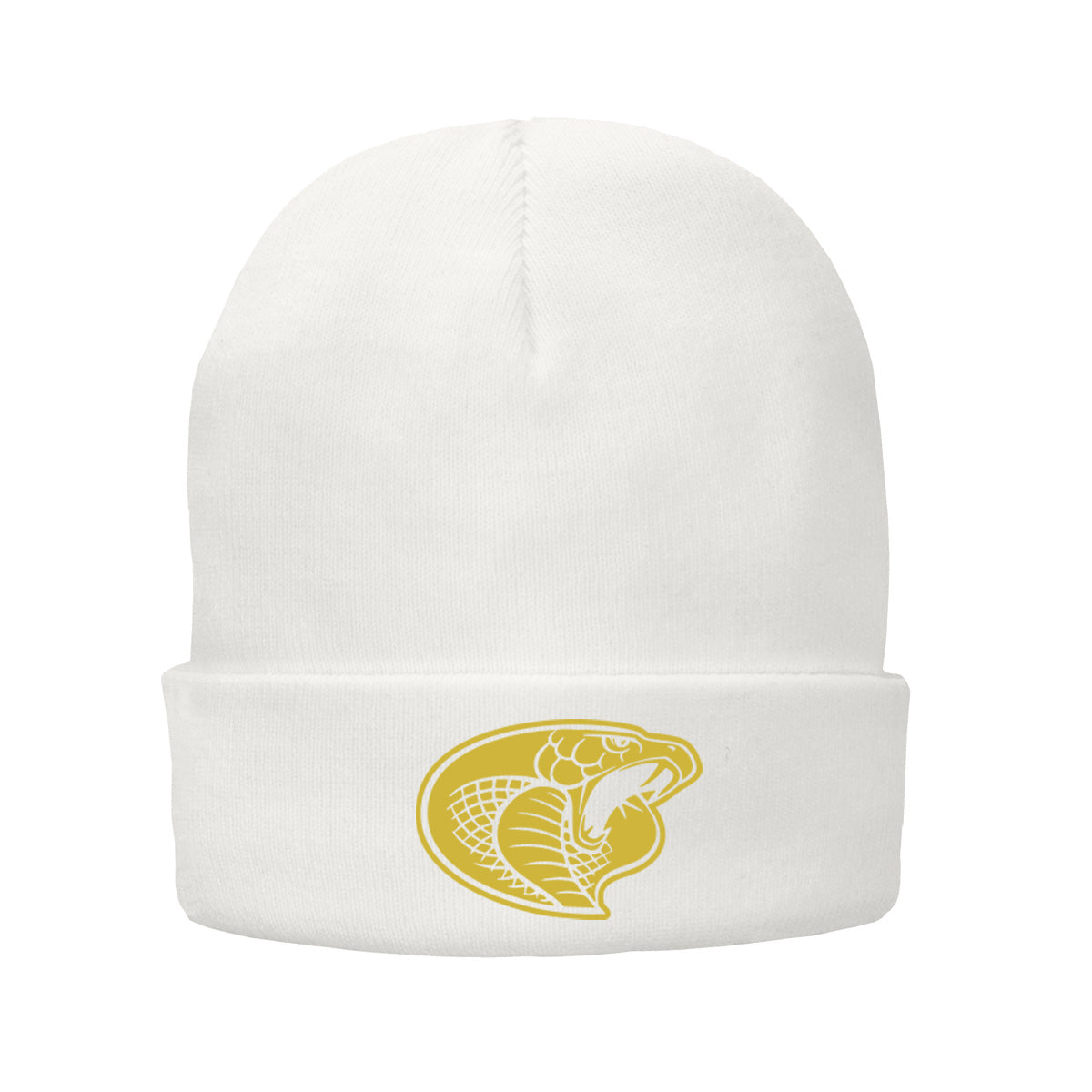 •Twiggs County - Cobra Head (Gold) - Fleece-Lined Knit Cap (CP90L)
