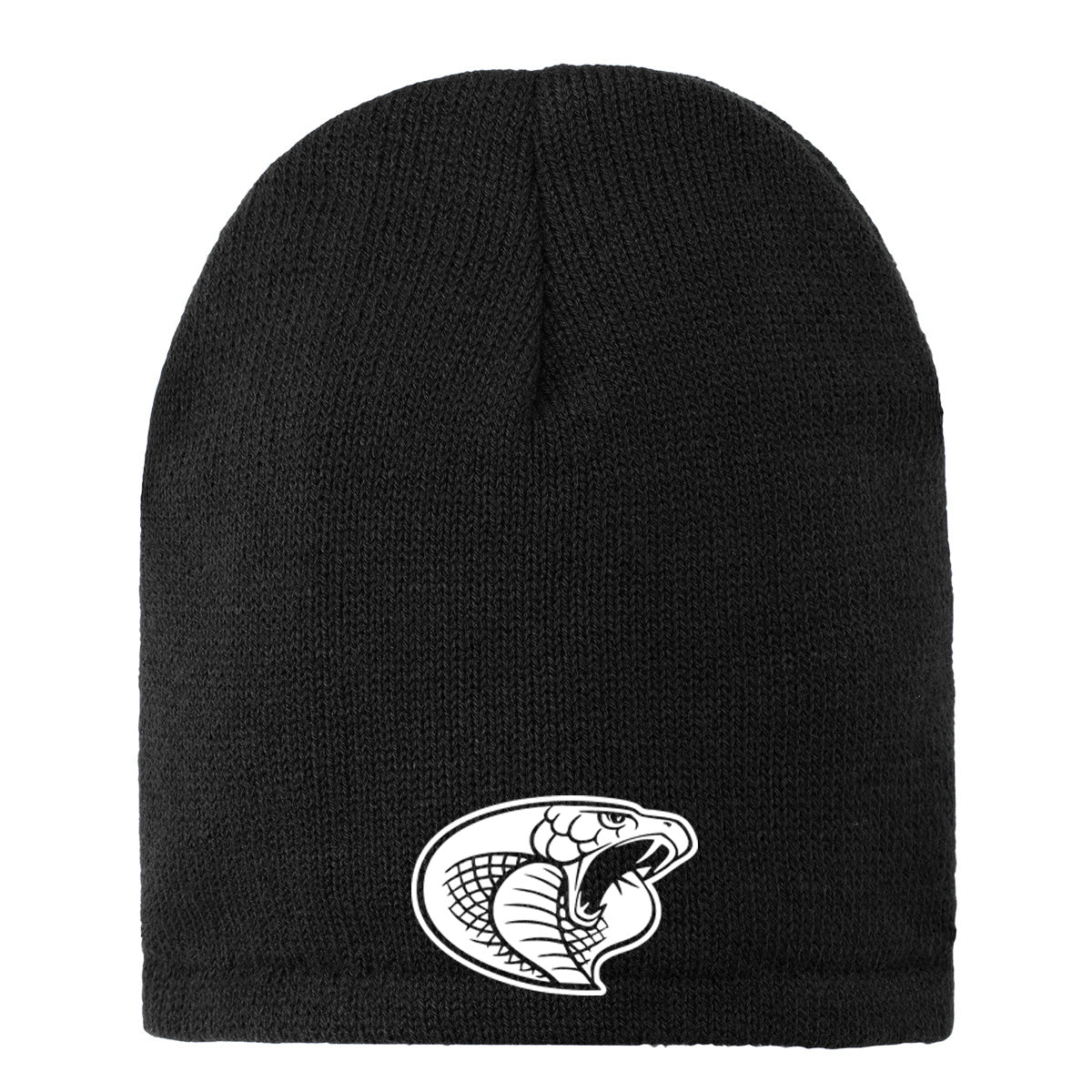 •Twiggs County - Cobra Head (White) - Fleece-Lined Beanie Cap (CP91L)