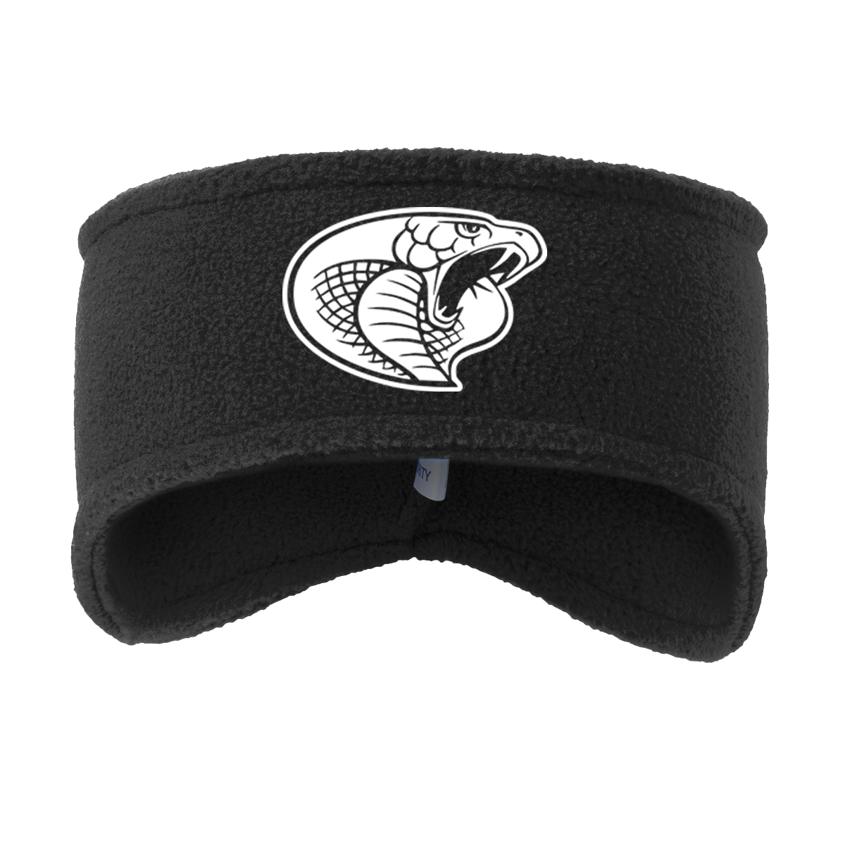 •Twiggs County - Cobra Head (White) - Stretch Fleece Headband (C910)