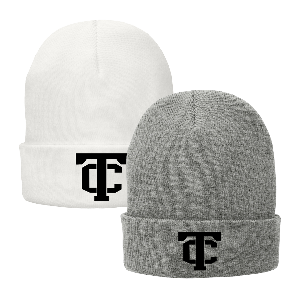 •Twiggs County - TC (Black) - Fleece-Lined Knit Cap (CP90L)