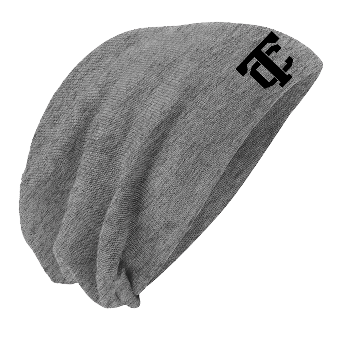 •Twiggs County - TC (Black) - Slouch Beanie (DT618)