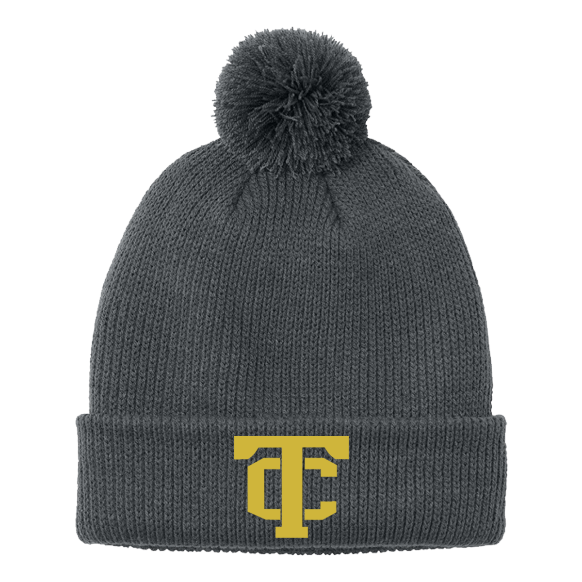 •Twiggs County - TC (Gold) - Cozy Pom Beanie (C978)