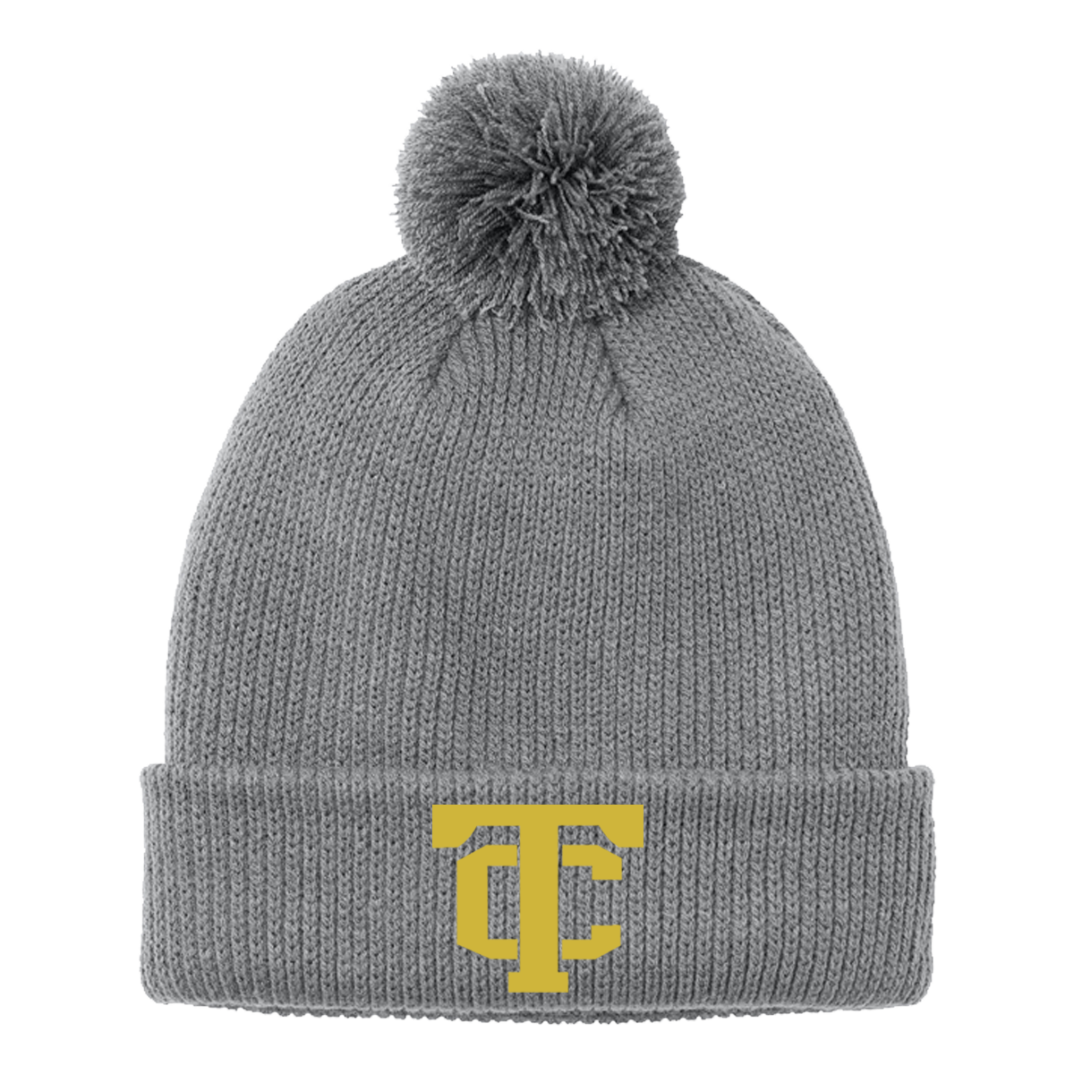 •Twiggs County - TC (Gold) - Cozy Pom Beanie (C978)