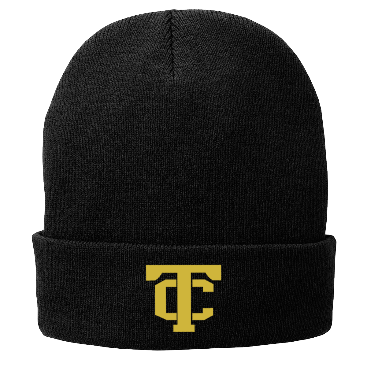 •Twiggs County - TC (Gold) - Fleece-Lined Knit Cap (CP90L)