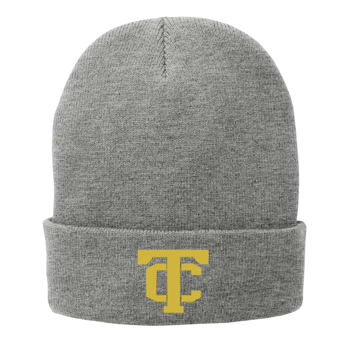 •Twiggs County - TC (Gold) - Fleece-Lined Knit Cap (CP90L)