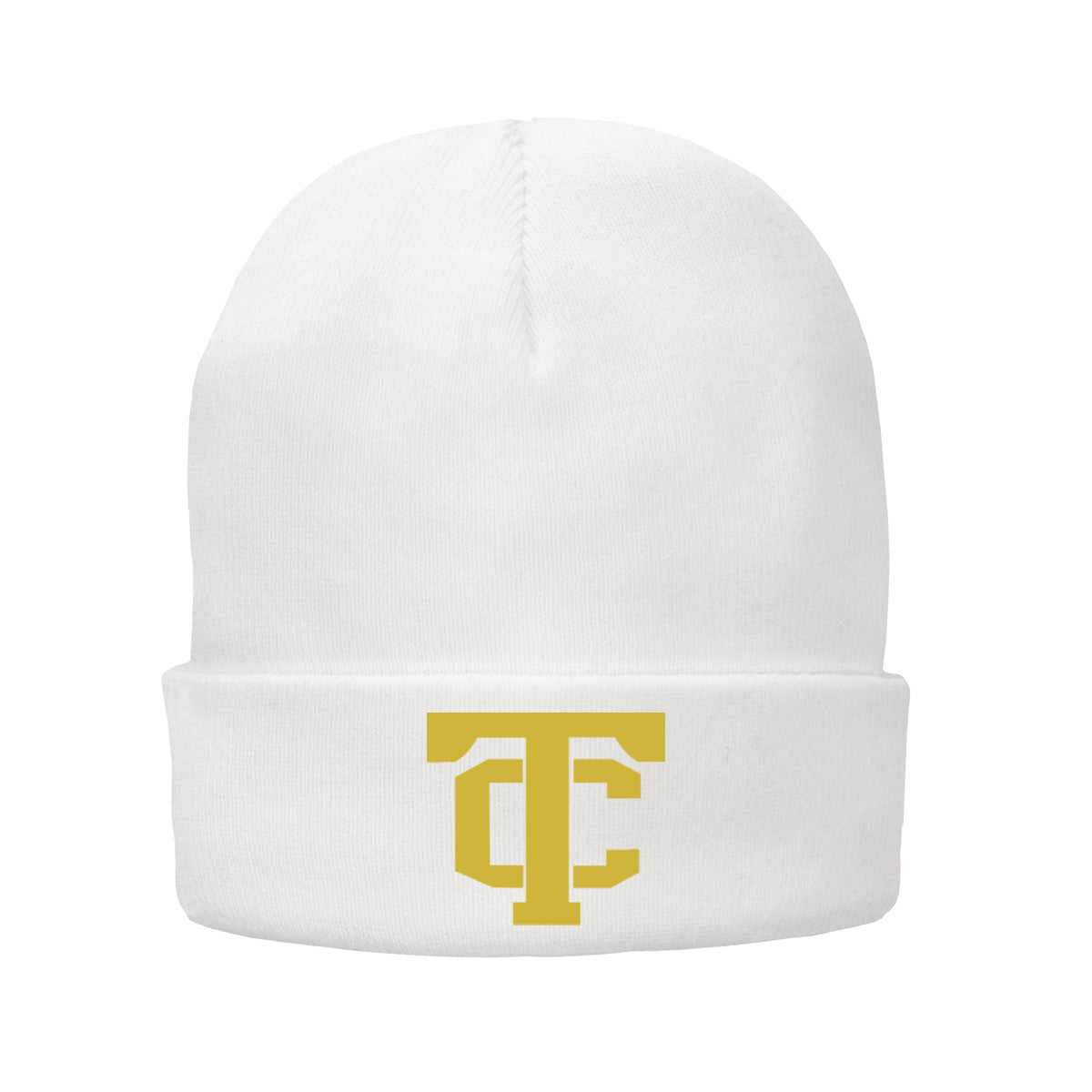 •Twiggs County - TC (Gold) - Fleece-Lined Knit Cap (CP90L)