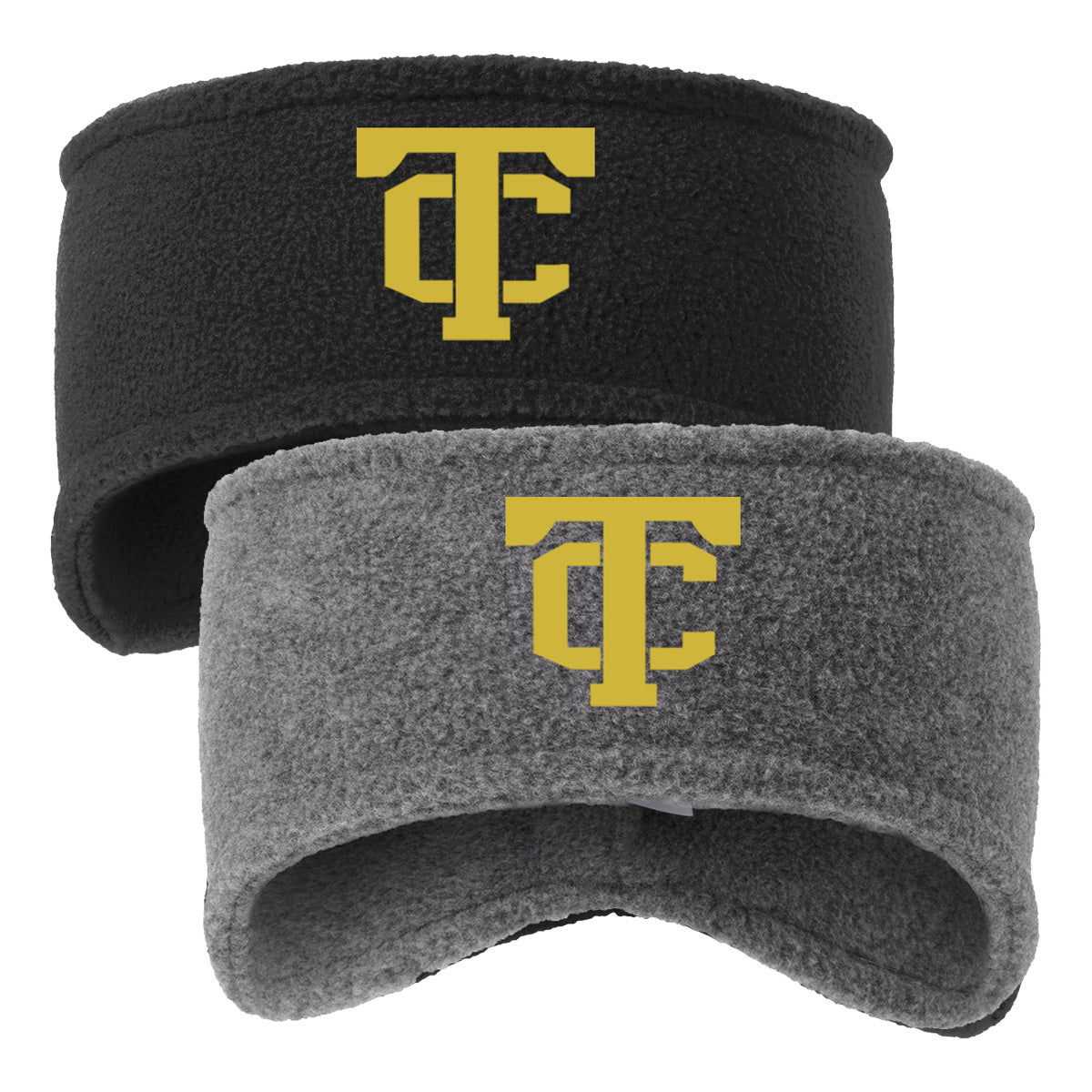 •Twiggs County - TC (Gold) - Stretch Fleece Headband (C910)