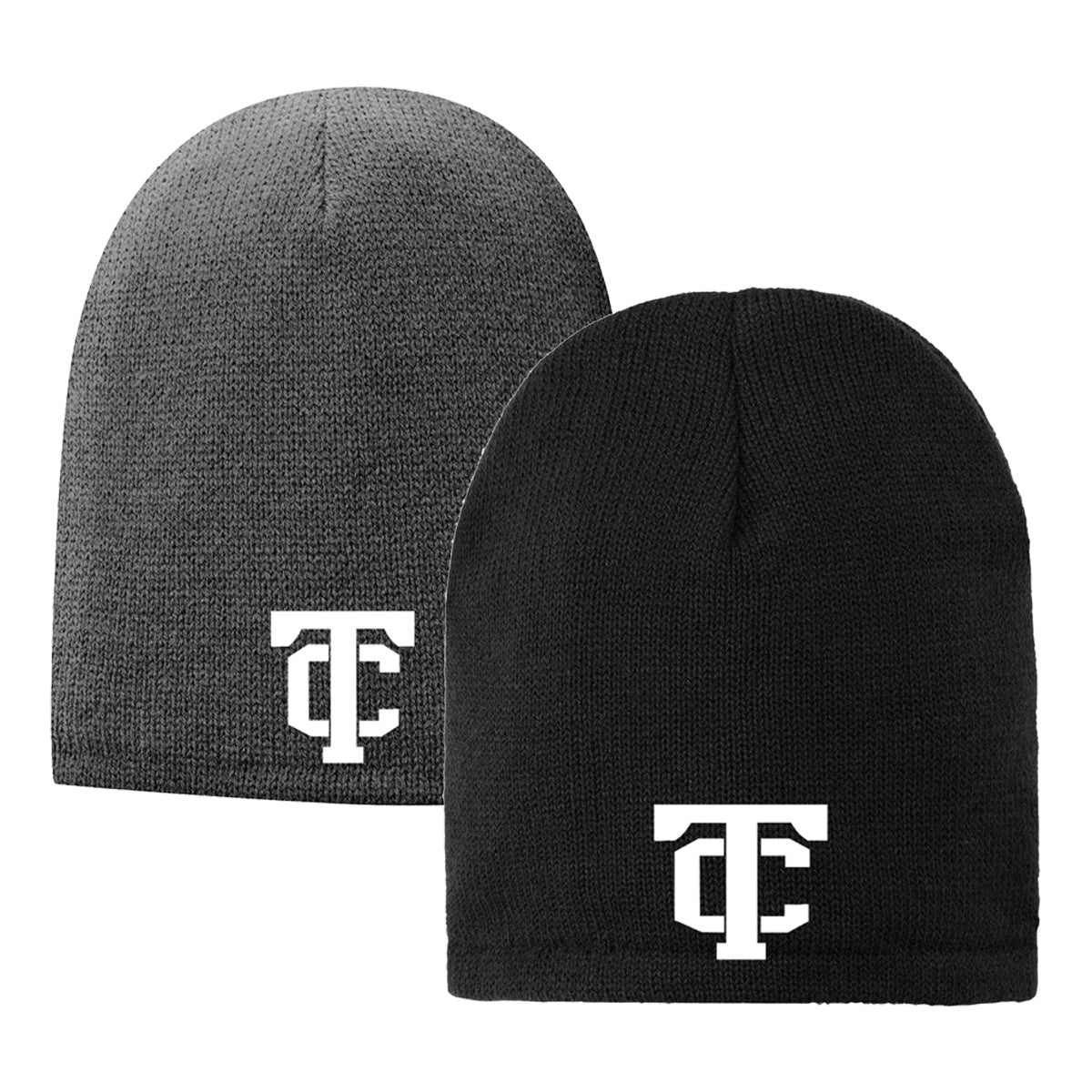 •Twiggs County - TC (White) - Fleece-Lined Beanie Cap (CP91L)