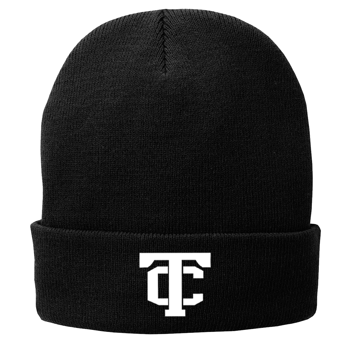 •Twiggs County - TC (White) - Fleece-Lined Knit Cap (CP90L)
