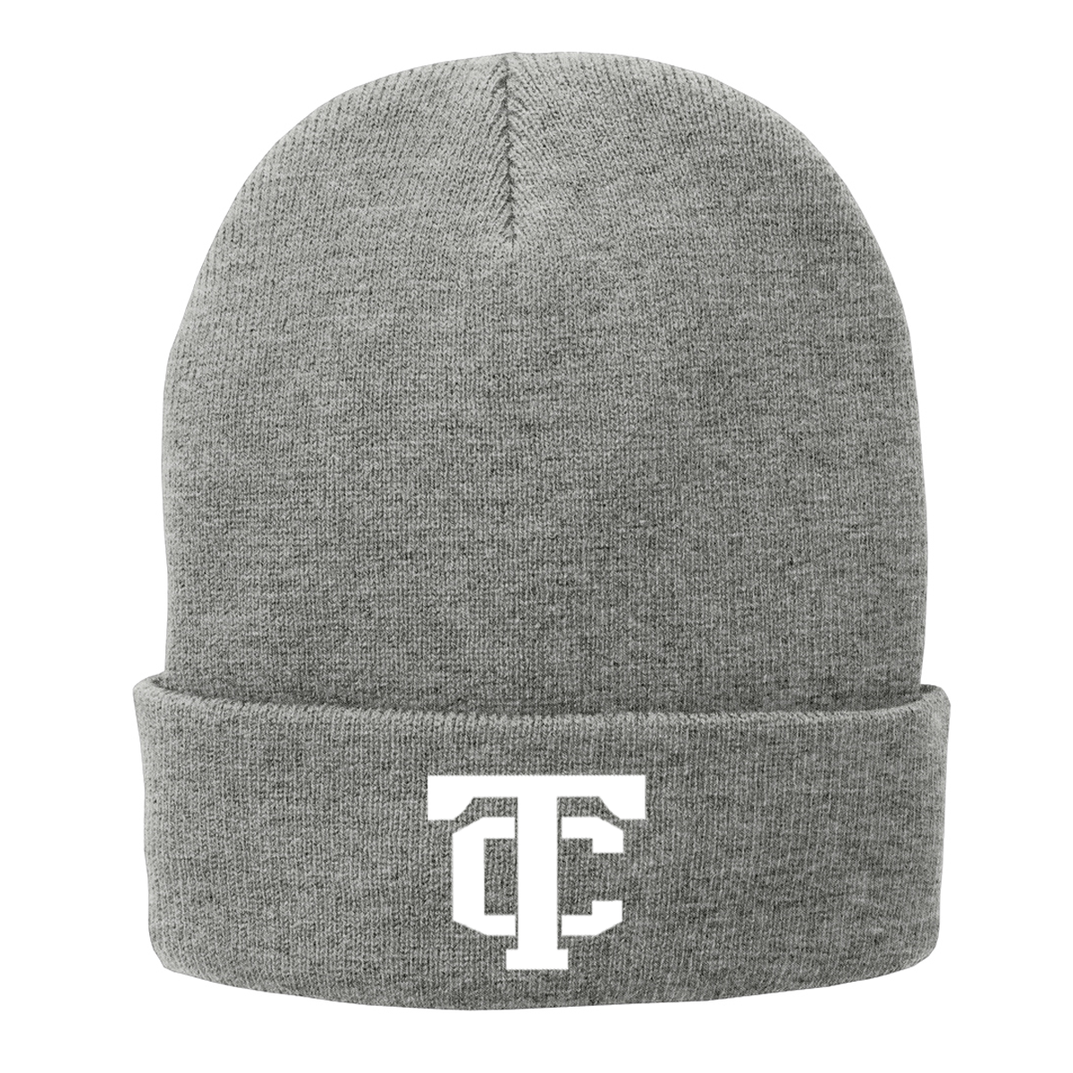 •Twiggs County - TC (White) - Fleece-Lined Knit Cap (CP90L)