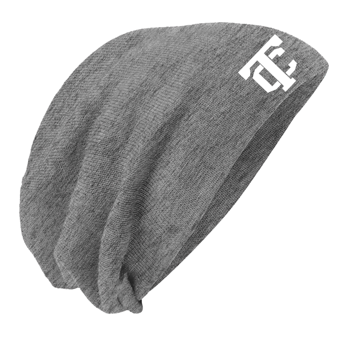 •Twiggs County - TC (White) - Slouch Beanie (DT618)