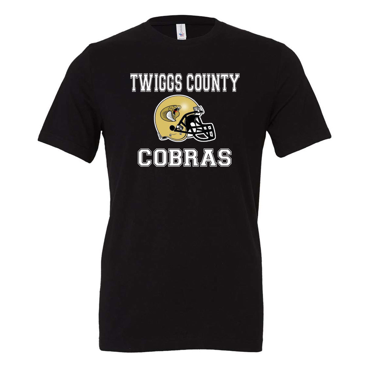 Twiggs County - Twiggs County Cobras Football Helmet - Black (Tee/Drifit/Hoodie/Sweatshirt